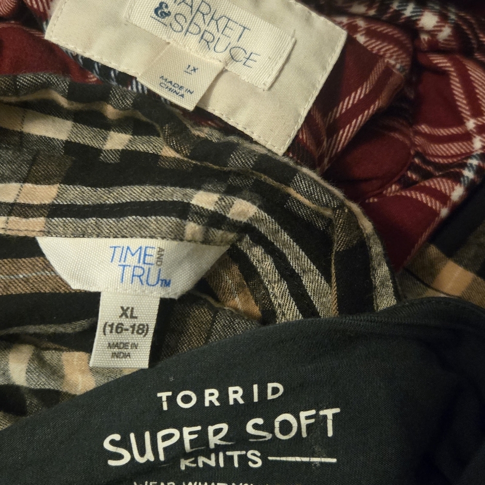 XL Plus Long Sleeve Tops